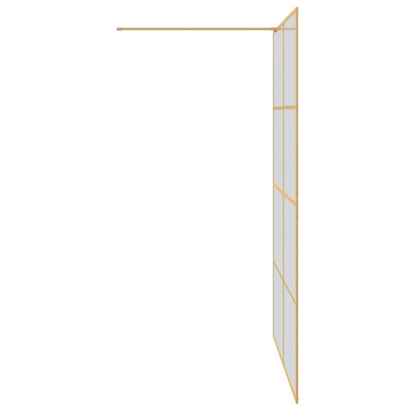 Kävelykylpyhuoneen seinä Kulta 140 x 195 cm karkaistu lasi