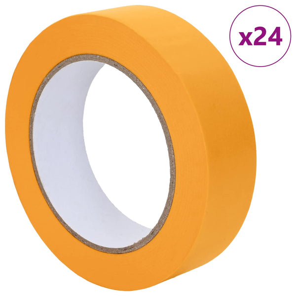 Maalaustelat 24 kpl Keltainen 25mm x 50m Paperi