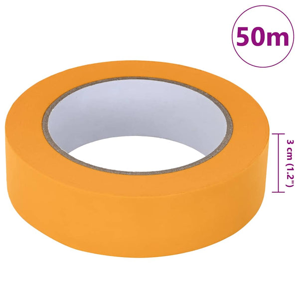 Maalaustelat 6 kpl Keltainen 30mm x 50m Paperi