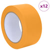 Maalaustelat 12 kpl Keltainen 50mm x 50m Paperi