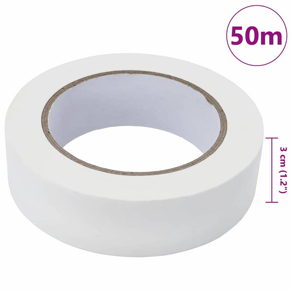 Maalaustelat 6 kpl valkoinen 30mm x 50m Paperi