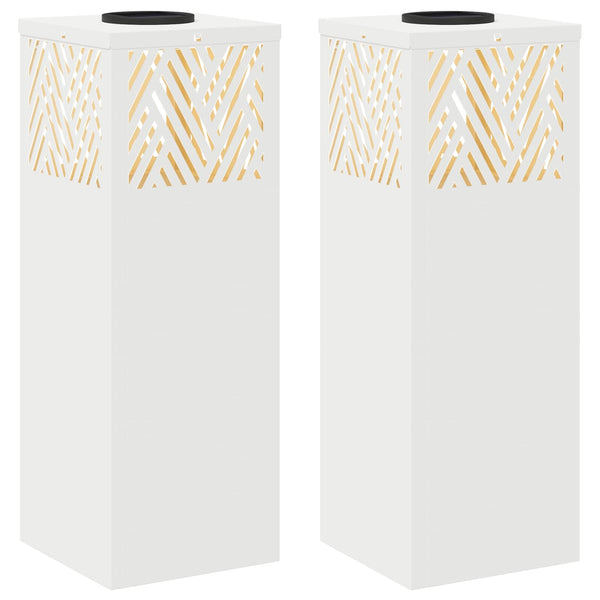 Aurinko LED-polkuvalo 2 kpl Lämpimän Valkoinen 18 x 18 x 50 cm