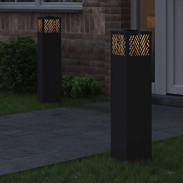 Aurinko LED-polkuvalo 2 kpl Lämpimän Valkoinen 18 x 18 x 80 cm