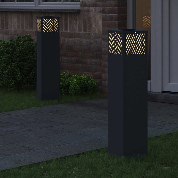 Aurinko LED-polkuvalo 2 kpl Lämpimän Valkoinen 18 x 18 x 80 cm