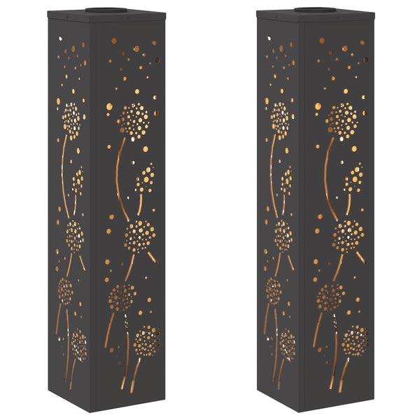 Aurinko LED-polkuvalo 2 kpl Lämpimän Valkoinen 18 x 18 x 80 cm