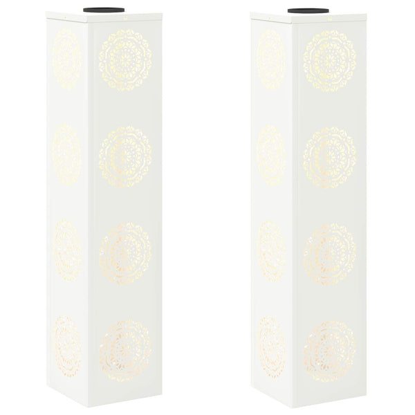 Aurinko LED-polkuvalo 2 kpl Lämpimän Valkoinen 18 x 18 x 80 cm