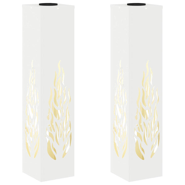 Aurinko LED-polkuvalo 2 kpl Lämpimän Valkoinen 18 x 18 x 80 cm
