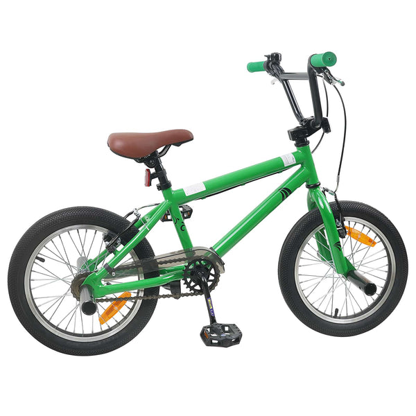 BMX Pyörä 18 Tuumaa suositeltu ikä 7-10 vuotta Vihreä