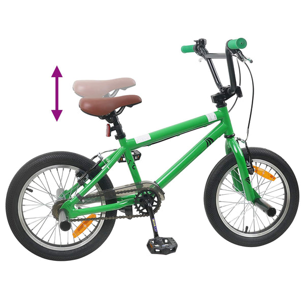 BMX Pyörä 18 Tuumaa suositeltu ikä 7-10 vuotta Vihreä