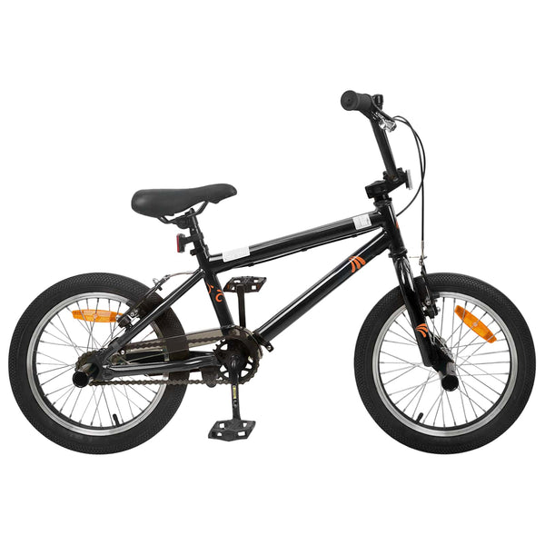 BMX Pyörä 16 Tuumaa 5-8 vuotta Musta