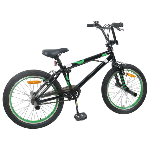 BMX Pyörä 20 Tuumaa yli 9-vuotiaille Musta