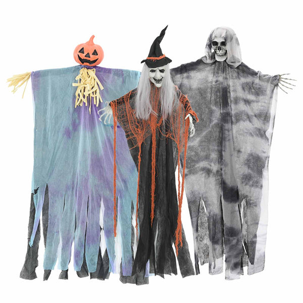 Halloween Roikkuva Kummitus 3 kpl Monivärinen 61 x 97 cm
