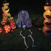 Halloween Luuranko Maapisteillä Valkoinen 45,5 x 13 cm