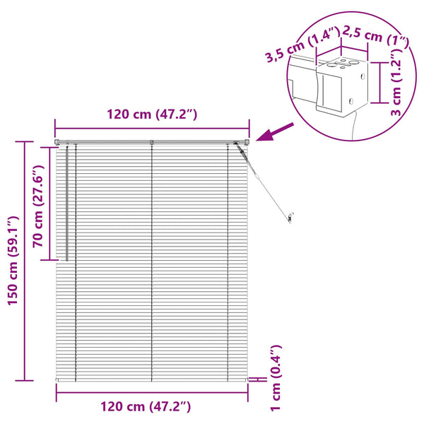 Venezia-verho Harmaa hopea 150 x 120 cm 25 mm
