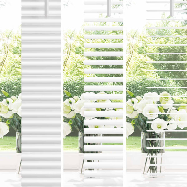 Venezia-verho Valkoinen 150 x 160 cm 25 mm Polyvinyylikloridi