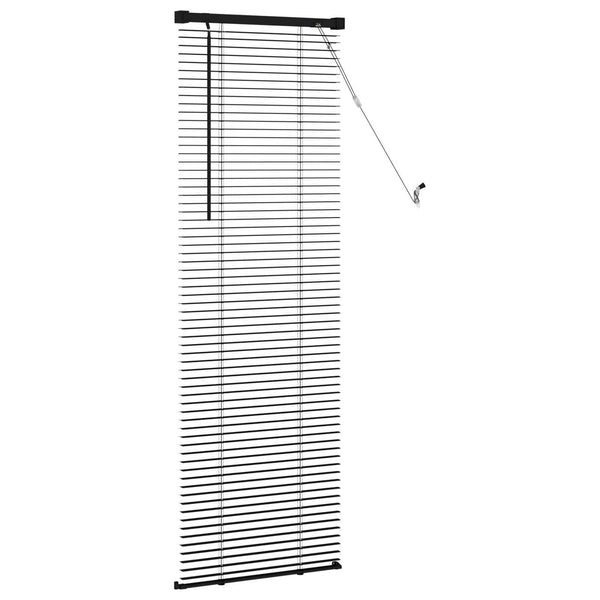 Venezia-verho Musta 150 x 40 cm 25 mm Polyvinyylikloridi