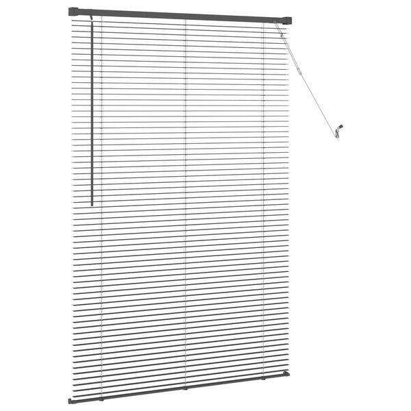 Venezia-verho Musta 150 x 90 cm 25 mm Polyvinyylikloridi