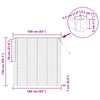 Venezia-verho Musta 150 x 160 cm 25 mm Polyvinyylikloridi