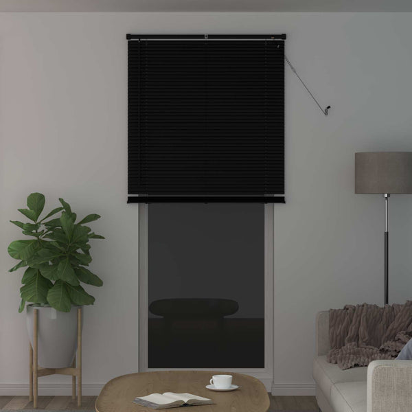 Venezia-verho Musta 213 x 80 cm 25 mm Polyvinyylikloridi