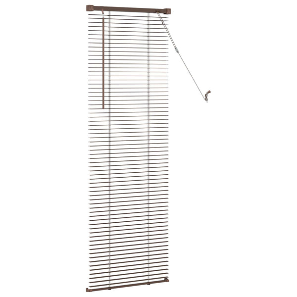Venezia-verho Tumma ruskea kuviolla 150 x 60 cm 25 mm