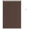 Venezia-verho Tumma ruskea kuviolla 150 x 80 cm 25 mm