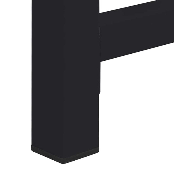Pesukoneen jalusta Teräksinen 2 kpl Musta 64 x 55 x 32.5 cm