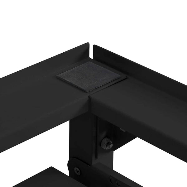 Pesukoneen jalusta Teräksinen 2 kpl Musta 64 x 55 x 32.5 cm