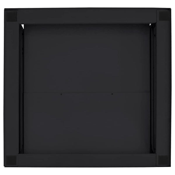 Pesukoneen teline Musta 64 x 55 x 32.5 cm Teräsmateriaalia
