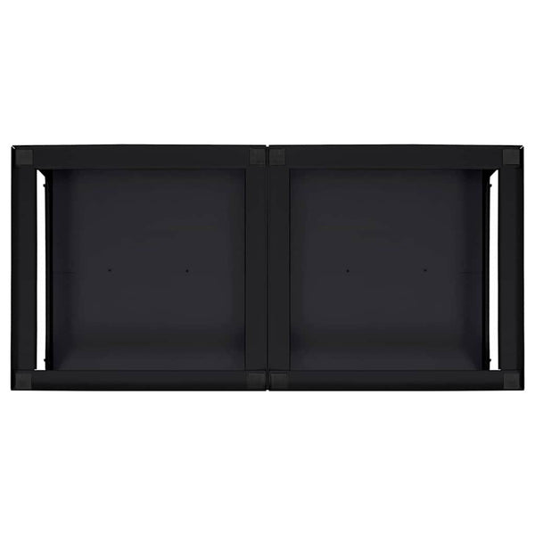 Mustat pesukoneen jalustat 2 kpl 64 x 55 x 32.5 cm Teräksestä