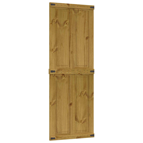 Ladon Ovi CORONA 70 x 210 cm Täysi mänty Hunaja Ruskea