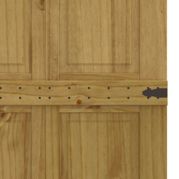 Ladon Ovi CORONA 80 x 210 cm Täysi mänty Hunaja Ruskea