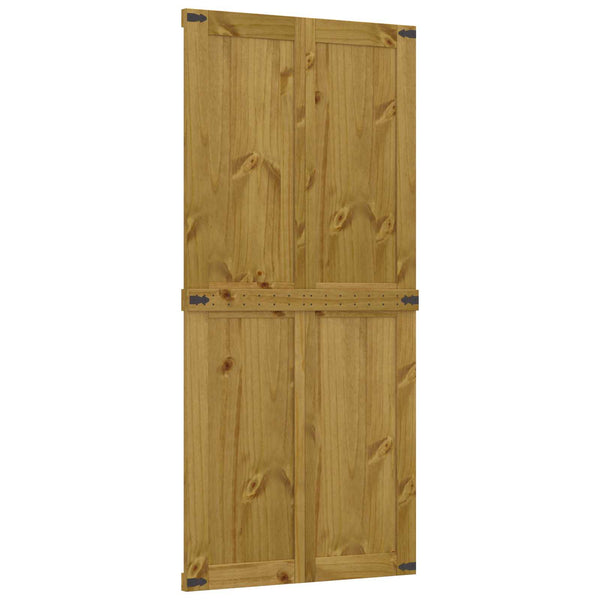 Ladon Ovi CORONA 90 x 210 cm Täysi mänty Hunaja Ruskea