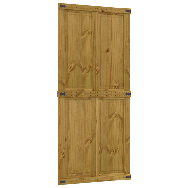 Ladon Ovi CORONA 90 x 210 cm Täysi mänty Hunaja Ruskea
