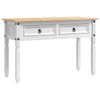 Päätypöytä Corona Valkoinen 115 x 46 x 73 cm Massiivinen mänty