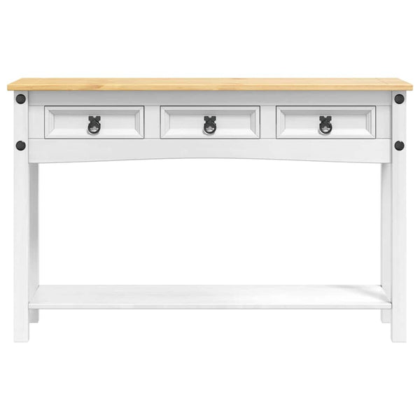 Päätypöytä laatikon kanssa Corona Valkoinen 114 x 34,5 x 73 cm
