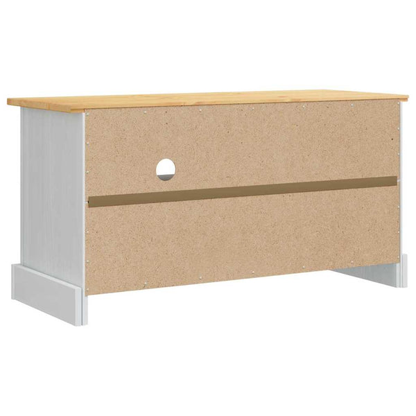 TV-kaappi CORONA 100 x 40 x 52 cm Valkoinen Massiivinen mänty