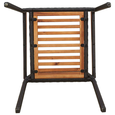 Ruskea ja musta puutarhan pinottavat tuolit Miliodora (4 pcs)