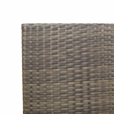 Harmaa ja ruskea puutarhan pinottavat tuolit Zytler 4 pcs