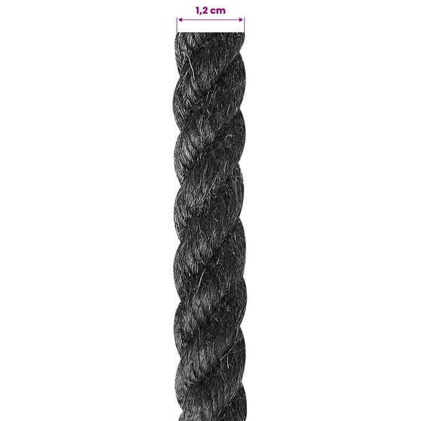 Juuttinaru 120 mm 25 m Musta 100% Tossa juutti
