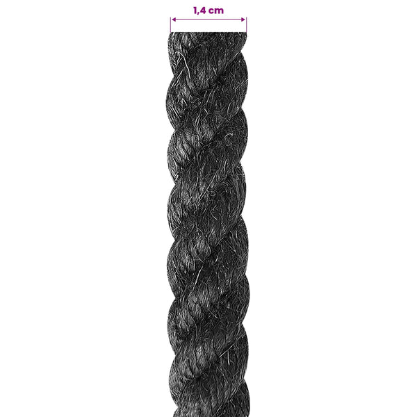 Juuttinaru 140 mm 25 m Musta 100% Tossa juutti