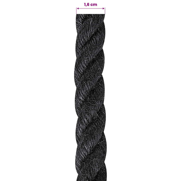 Juuttinaru 160 mm 50 m Musta 100% Tossa juutti