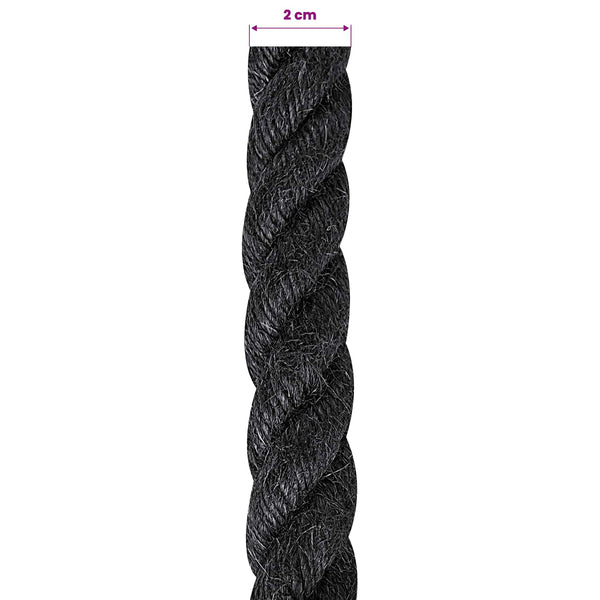 Juuttinaru 20 mm Musta 100% Tossa juutti