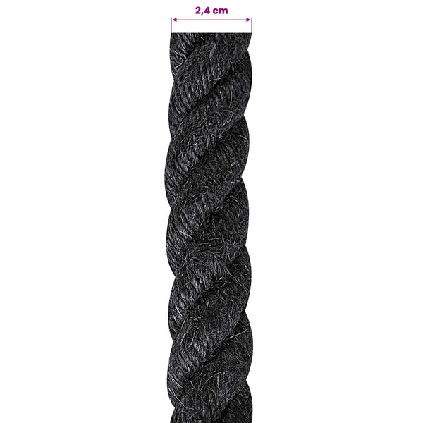 Juuttinaru 240 mm 50 m Musta 100% Tossa juutti