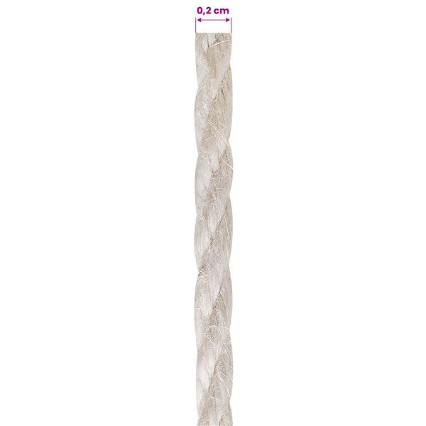 Juutti Köysi 2 kpl 20 mm 100 m valkoinen 100% Tossa juutti