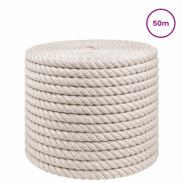 Juuttinaru 10 mm valkoinen 100% Tossa juutti