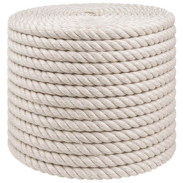 Juuttinaru 10 mm valkoinen 100% Tossa juutti