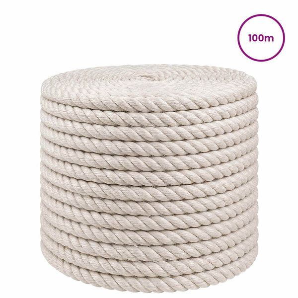 Juuttinaru 14 mm valkoinen 100% Tossa juutti