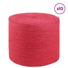 10 kpl 2 mm Punainen 100% Tossa juutti