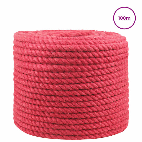 Juuttinaru 14 mm Punainen 100% Tossa juutti