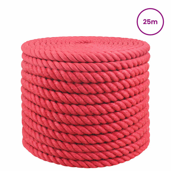 Juuttinaru 20 mm Punainen 100% Tossa juutti